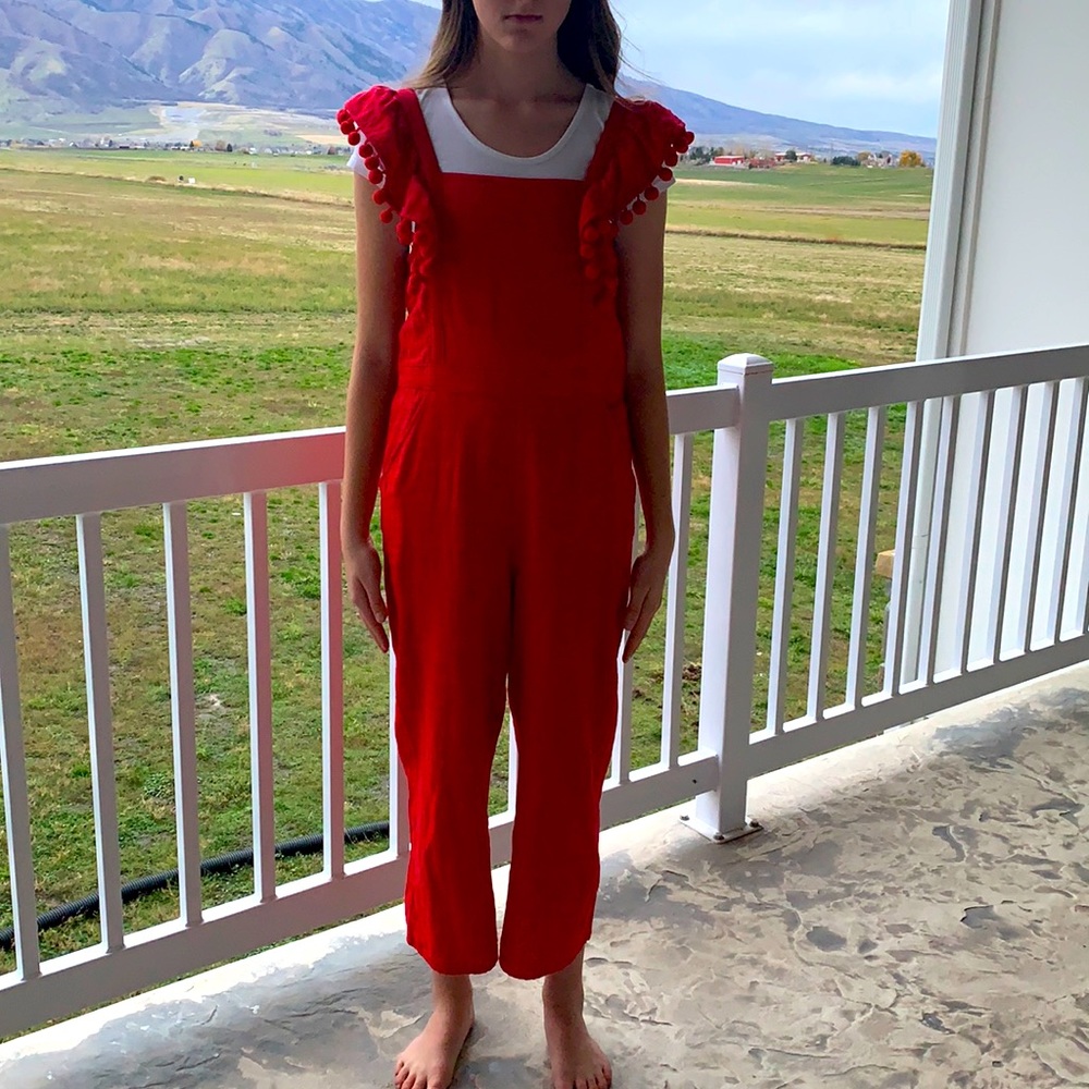 Cherry red romper!